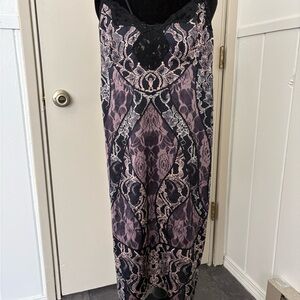 guess sunset lace maxi dress Guess Sunset Geo Lace Maxi Dress Black Size 10